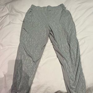 Athleta lined brooklyn joggers- very light sage green camo pattern